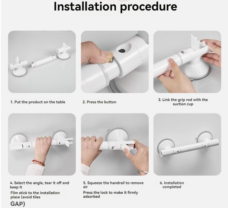 QuickLock™ Shower Support Handle
